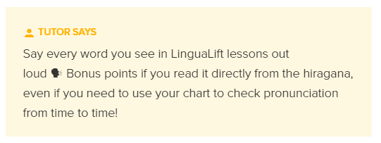 Tips from the LinguaLift Japanese Tutor