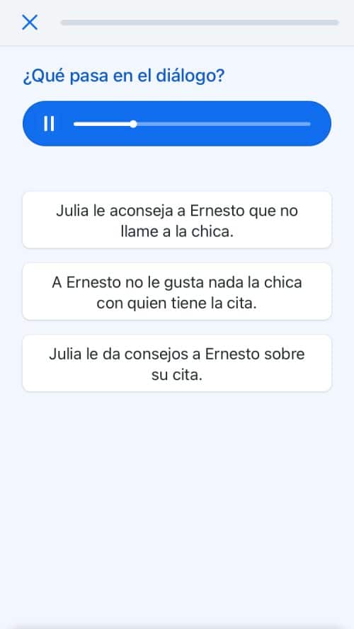 busuu conversation exercise