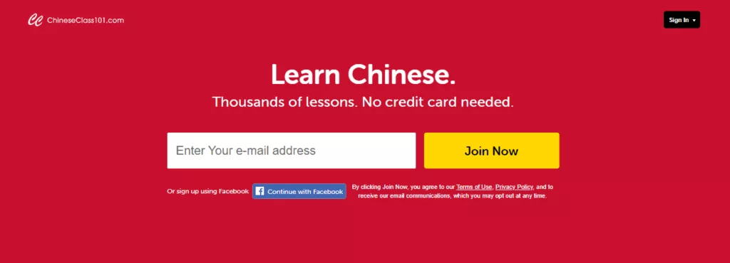 chineseclass101 homepage