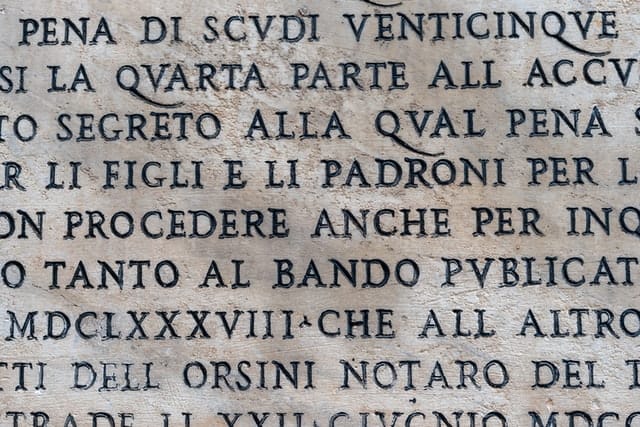 italian language writing
