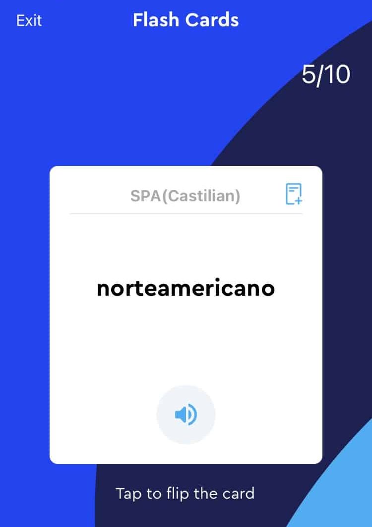 Pimsleur Flashcards Screenshot