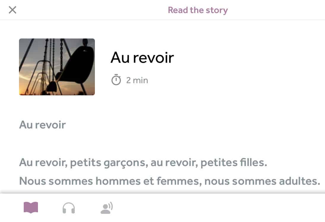 Rosetta Stone French Review Story Screenshot