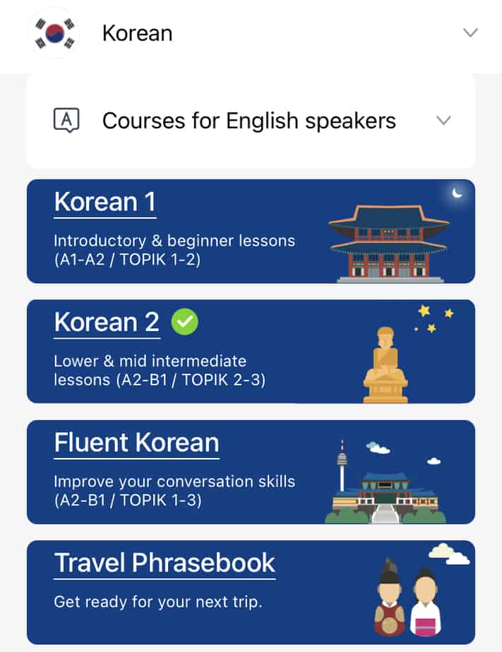 LingoDeer Korean Review screenshot