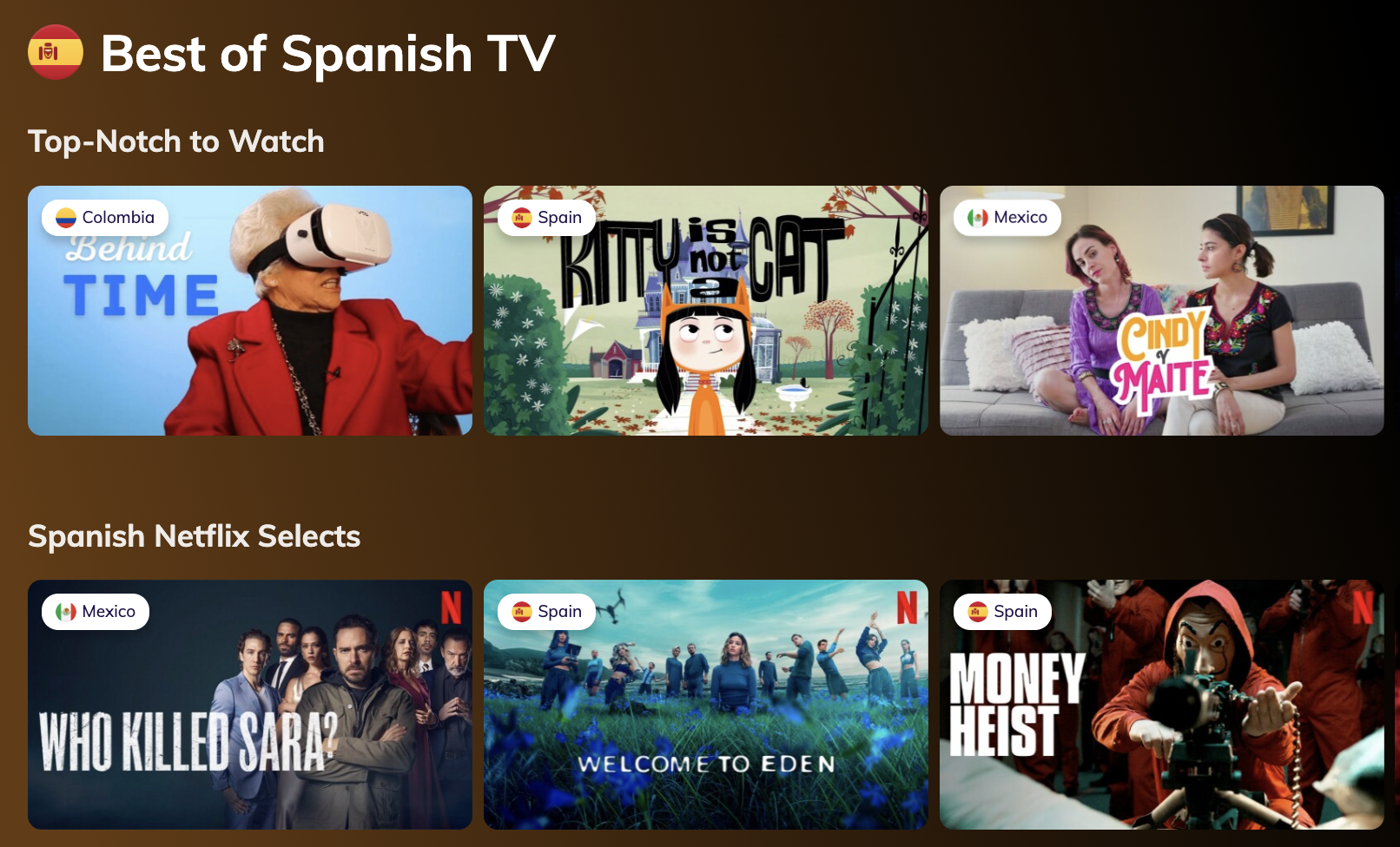 LingoPie Spanish options
