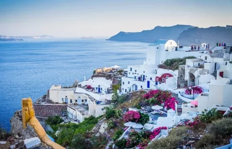 santorini greek island landscape