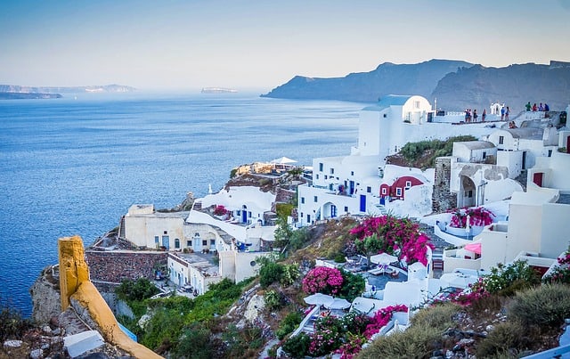 santorini greek island landscape