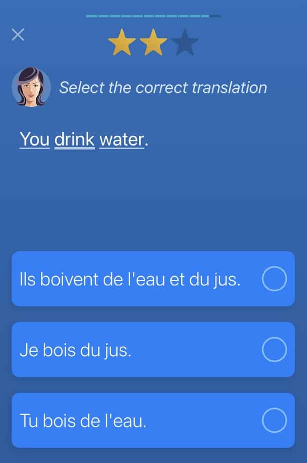 Mondly French screenshot