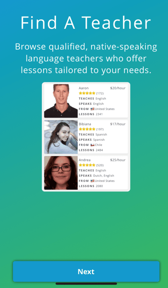verbling native teachers