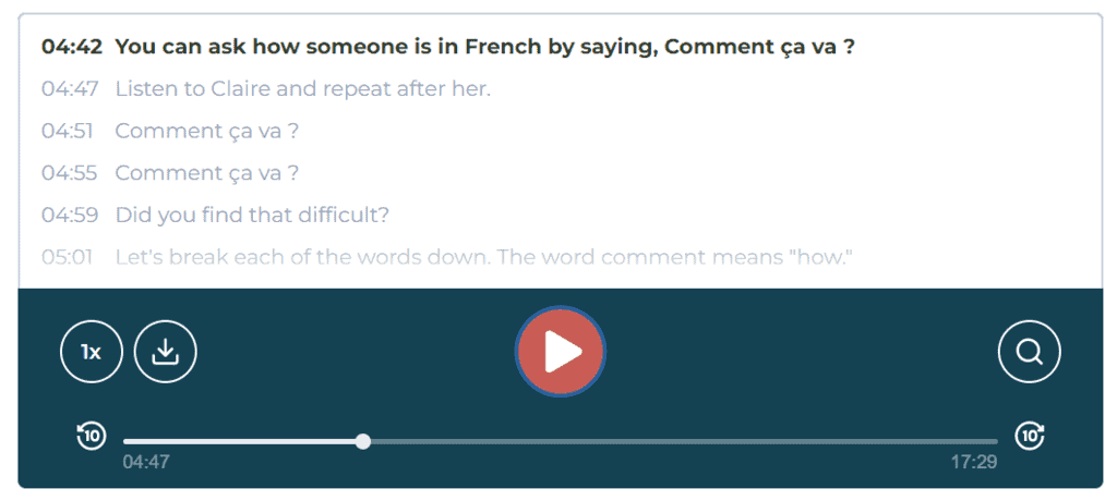 rocket french beginner