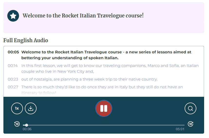 rocket italian travelogue