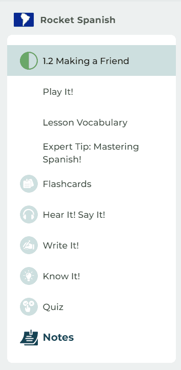 rocket spanish improvement
