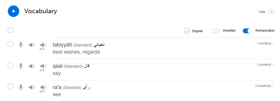 Arabicpod101 listening