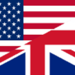 american and british flag