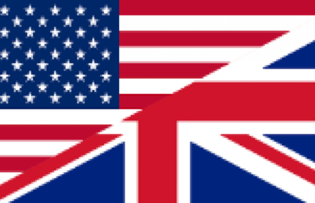 american and british flag