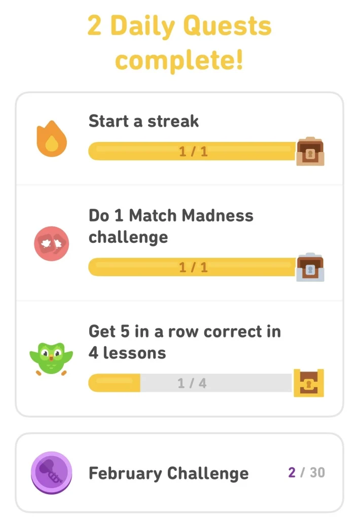 Duolingo challenges