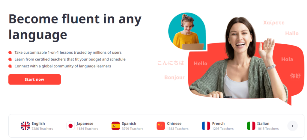 italki homepage