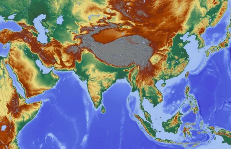 map of asia