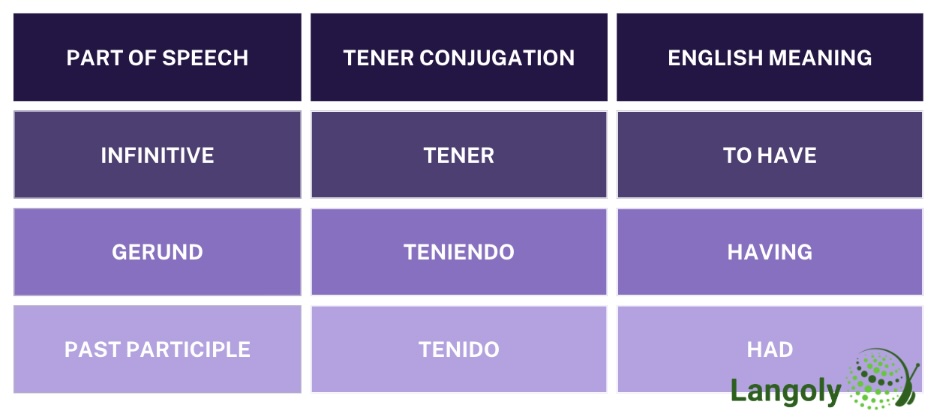 tener conjugation table