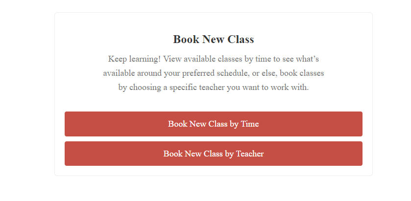 LingoCulture booking options