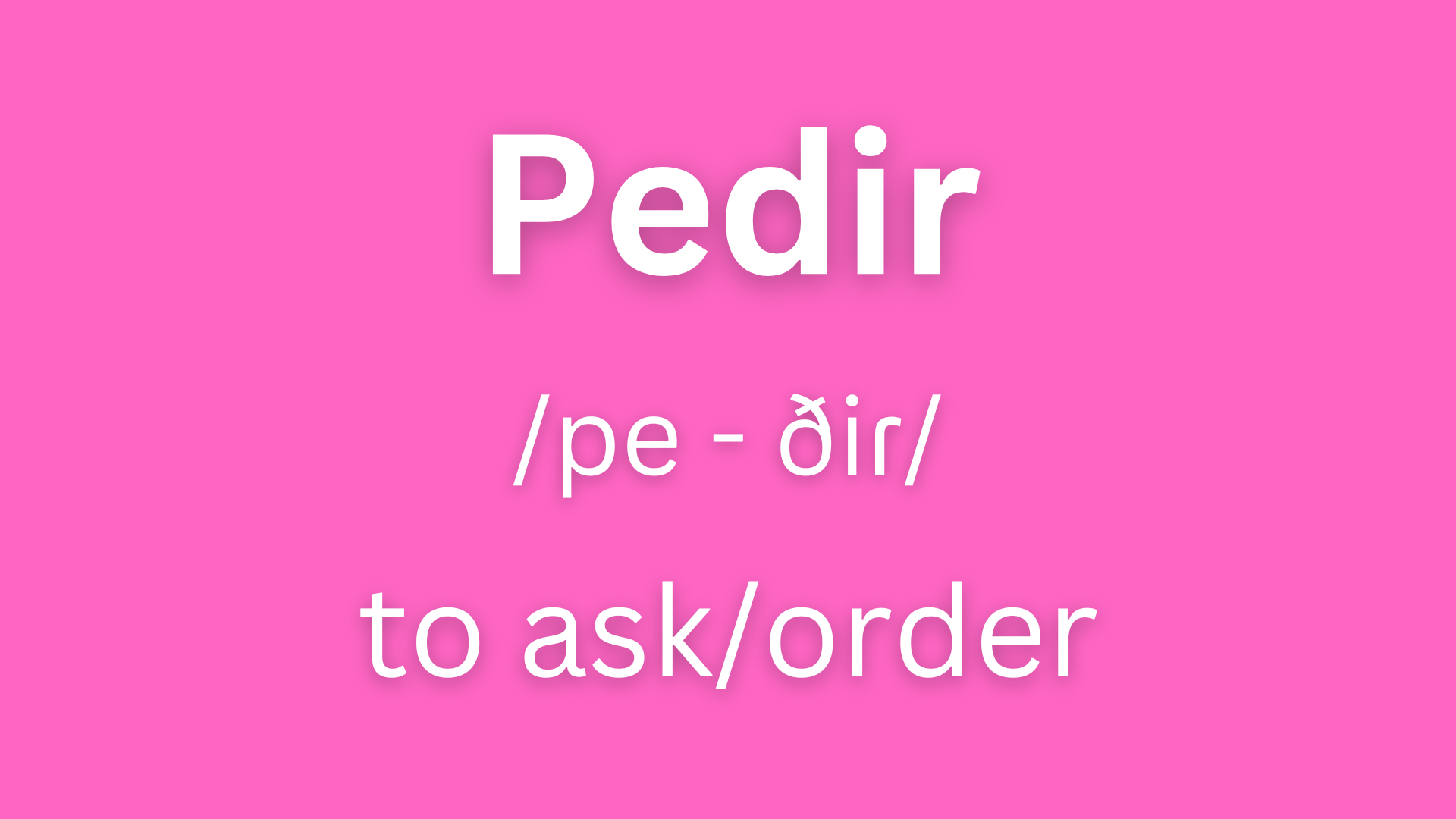 Pedir Conjugation | How to Conjugate Pedir in Spanish