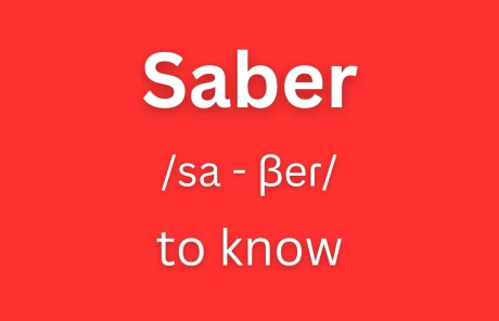 saber conjugation