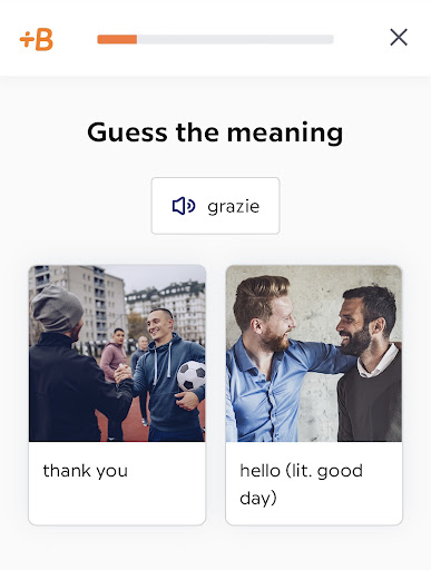 Babbel lesson