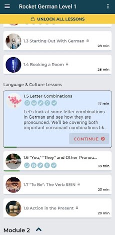 Rocket languages German lesson