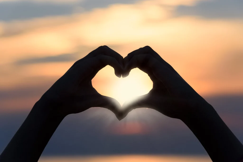 hands making a heart sign