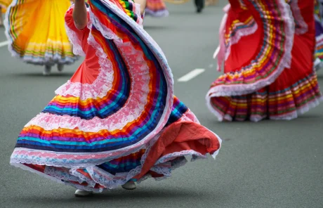 Two women dancing