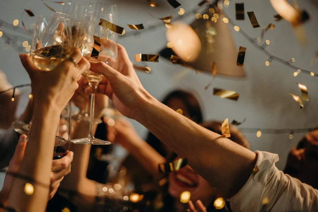New Years toast