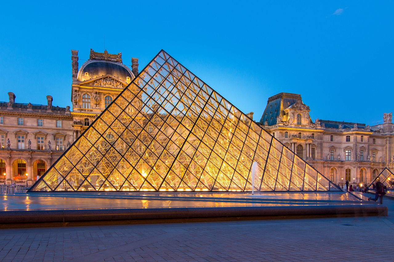 The Louvre museum in Paris, France